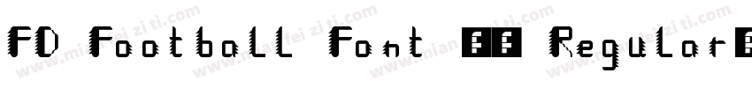 FD Football Font 12 Regular字体转换